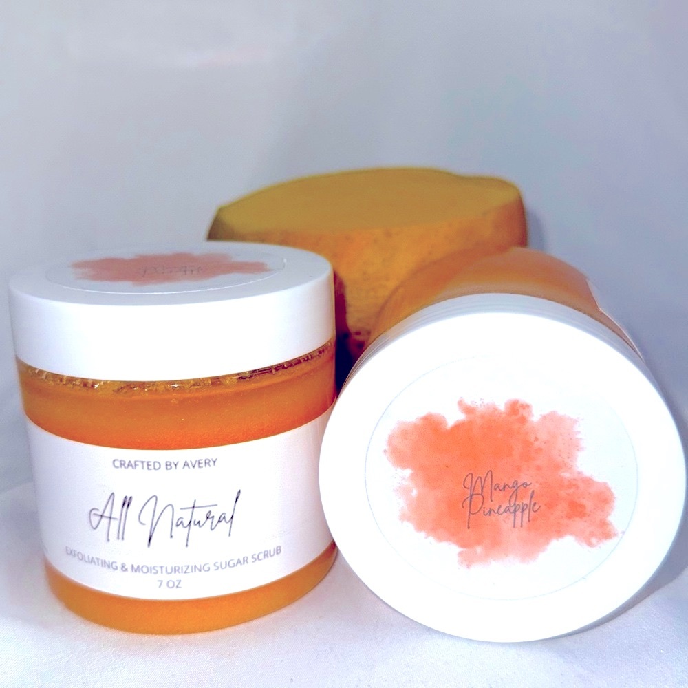 🥭🍍MANGO PINEAPPLE all natural sugar scrub